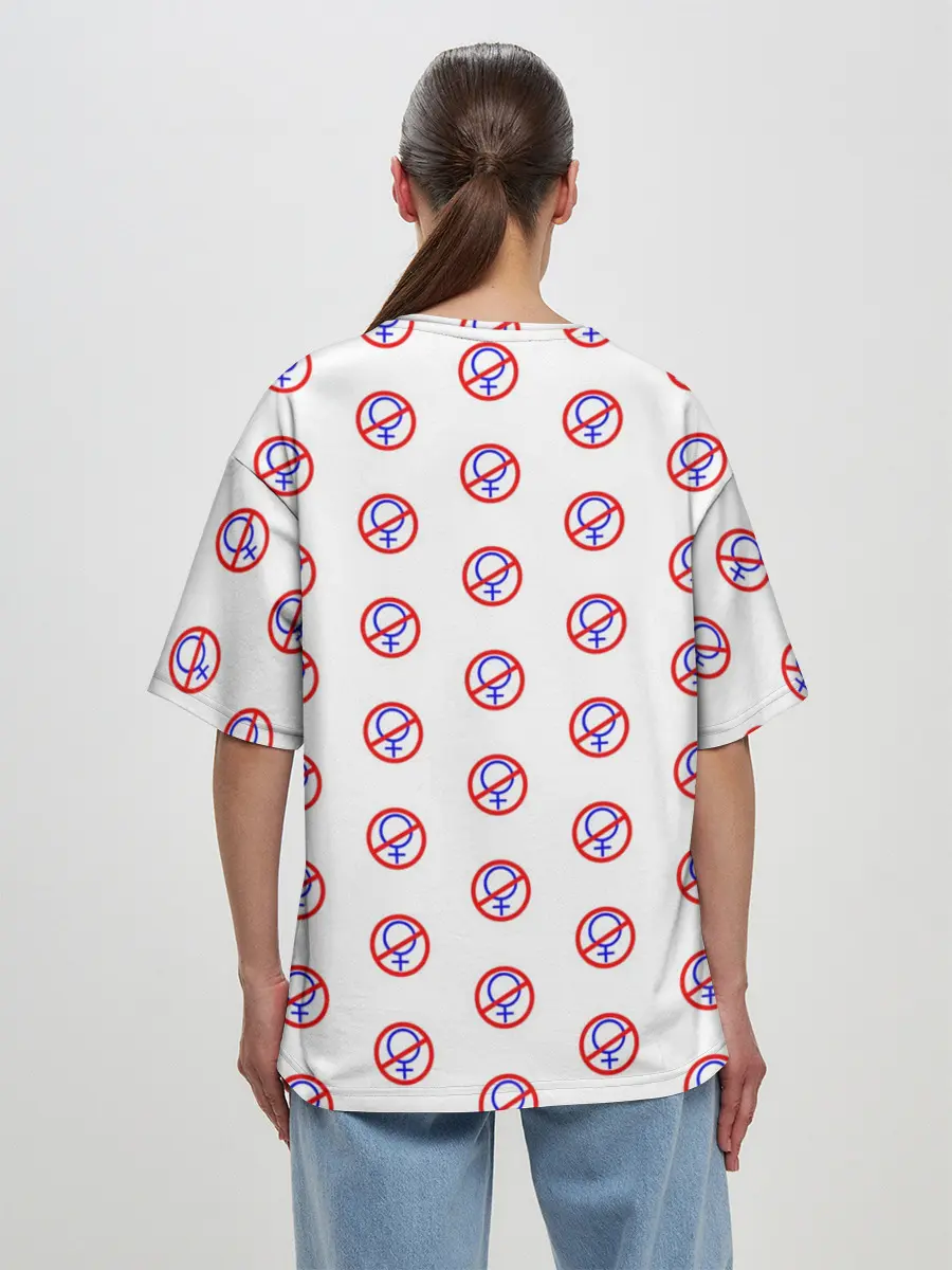 Женская футболка оверсайз / БЕЗ БАБ