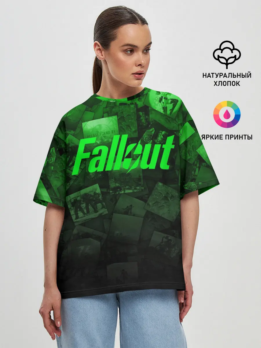 Женская футболка оверсайз / FALLOUT