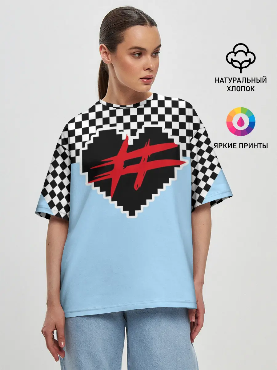 Женская футболка оверсайз / ФРЕНДЗОНА