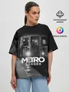 Женская футболка оверсайз / METRO