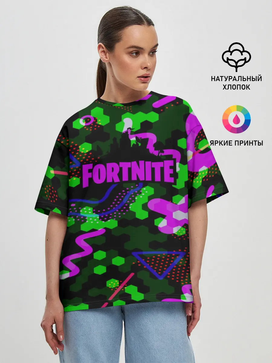 Женская футболка оверсайз / FORTNITE