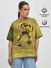 Женская футболка оверсайз / Bumblebee -3-