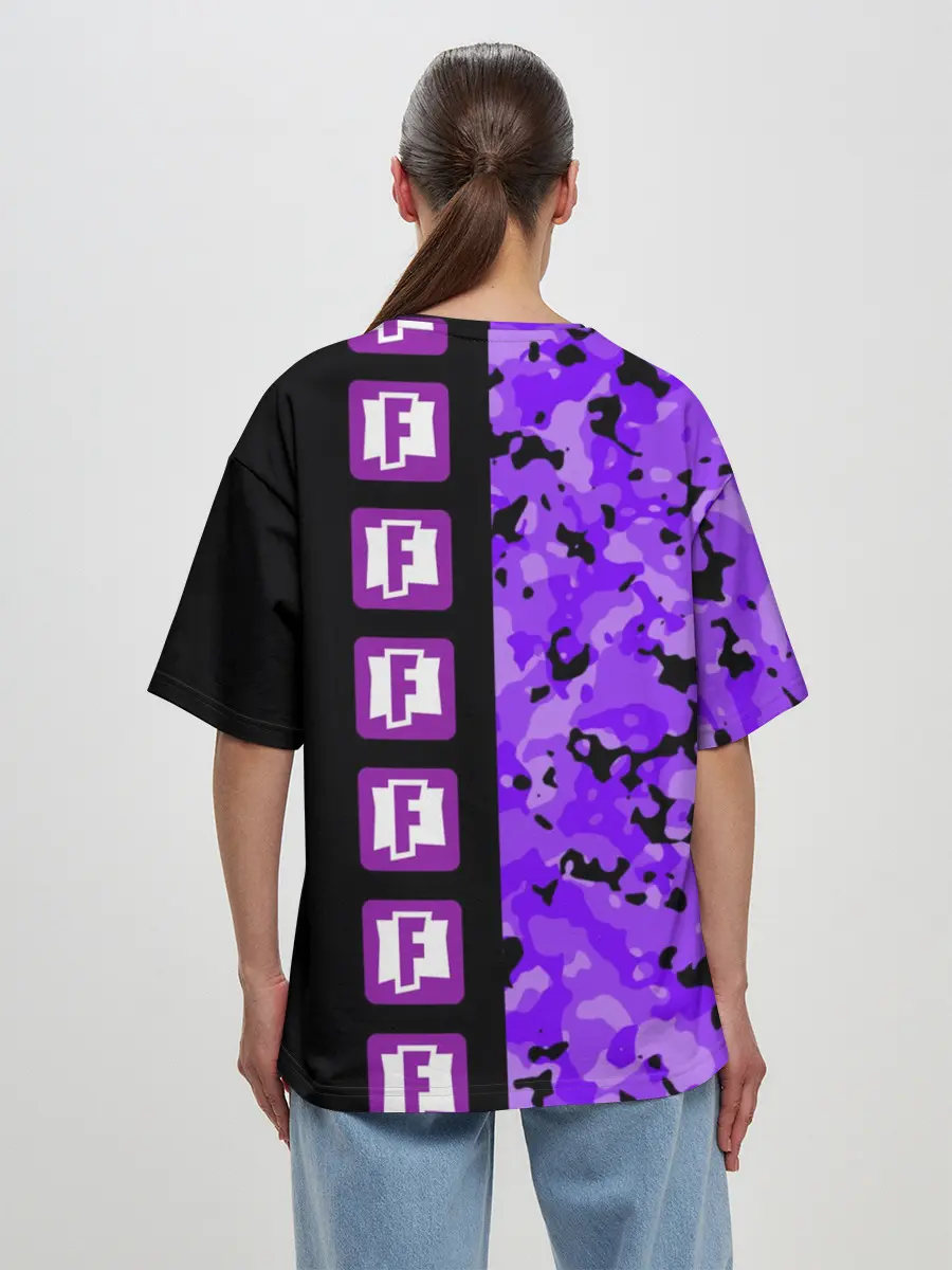 Женская футболка оверсайз / Fortnite