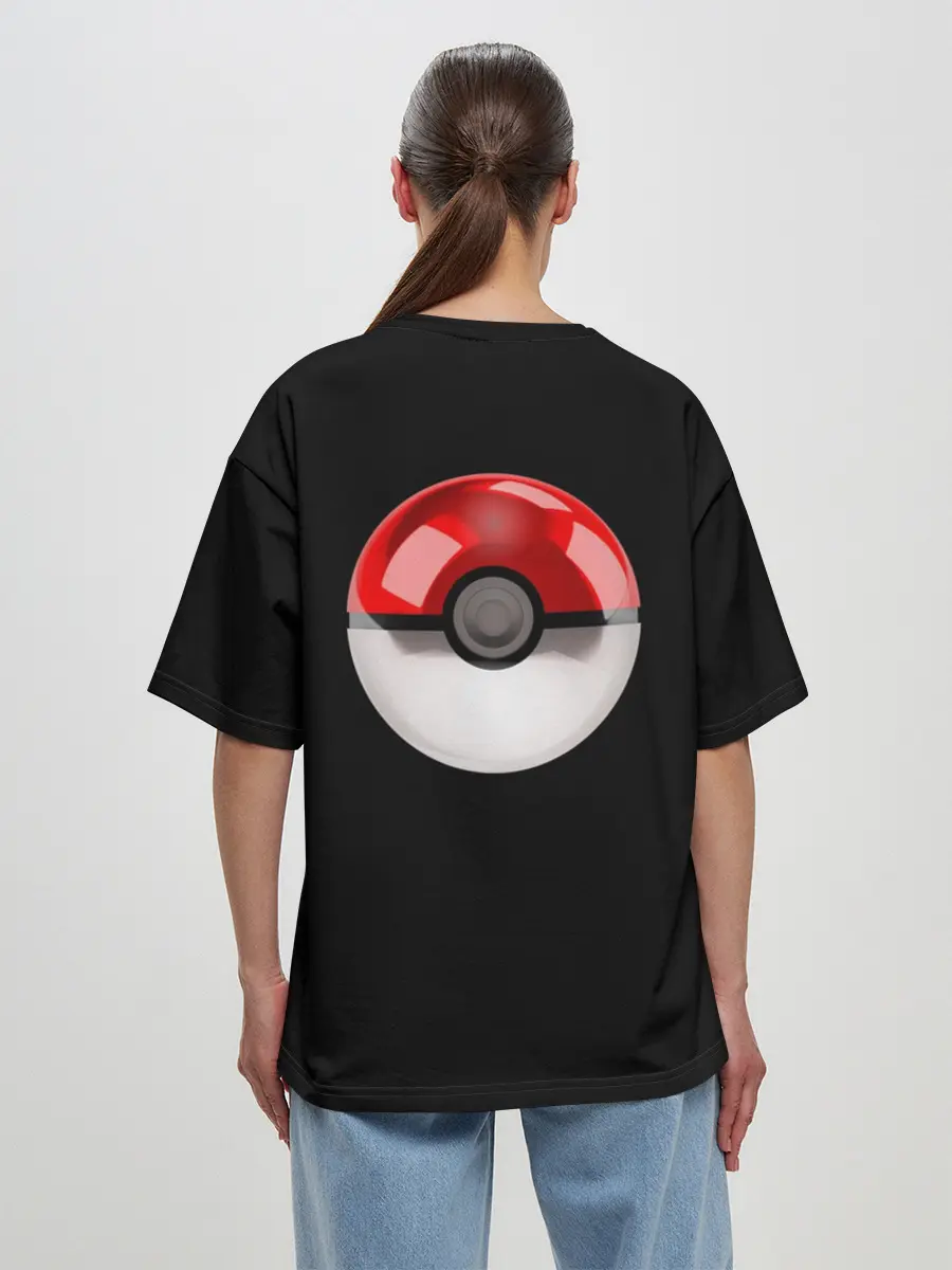 Женская футболка оверсайз / Покемон Пикачу