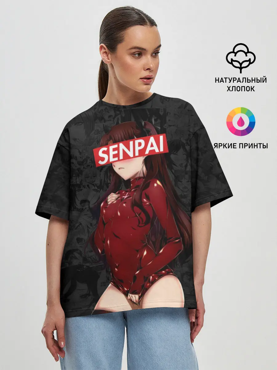 Женская футболка оверсайз / Anime