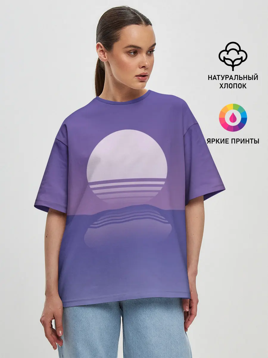 Женская футболка оверсайз / Come back down