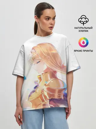 Женская футболка оверсайз / Алисизация