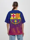 Женская футболка оверсайз / Барселона