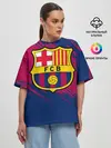 Женская футболка оверсайз / Барселона
