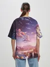 Женская футболка оверсайз / Фантастический закат