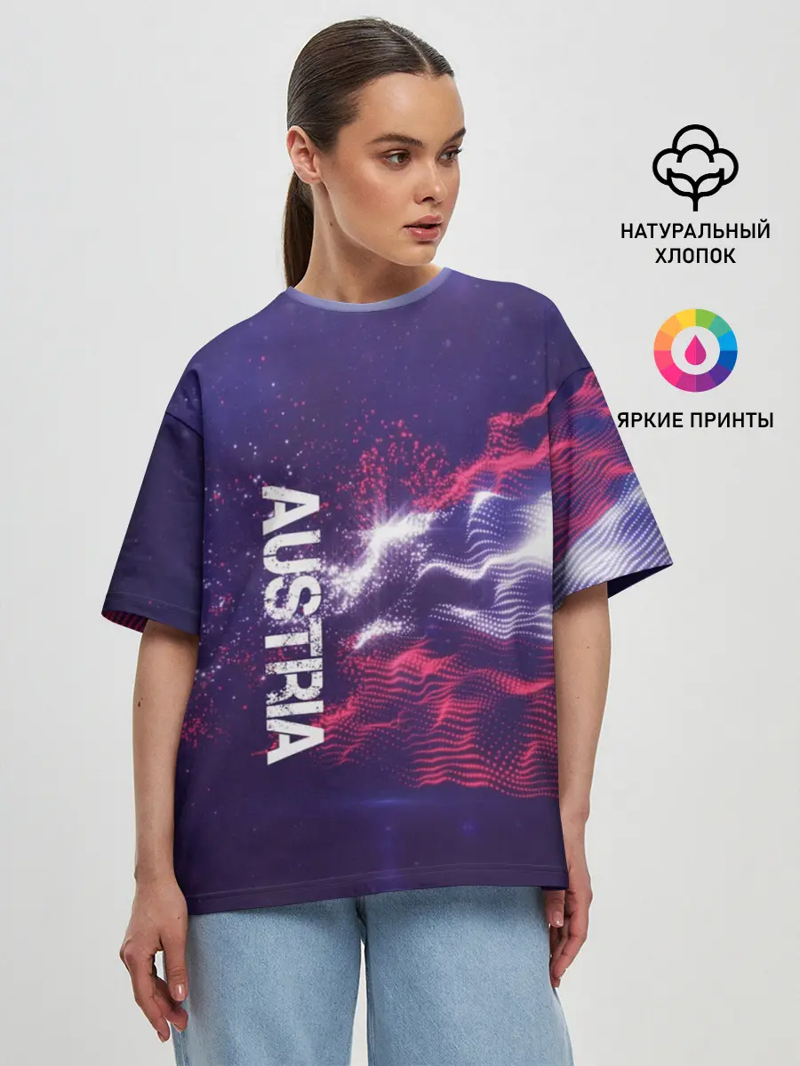 Женская футболка оверсайз / Austria