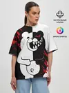 Женская футболка оверсайз / Monokuma вторая сущность