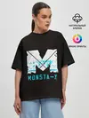 Женская футболка оверсайз / MONSTA X