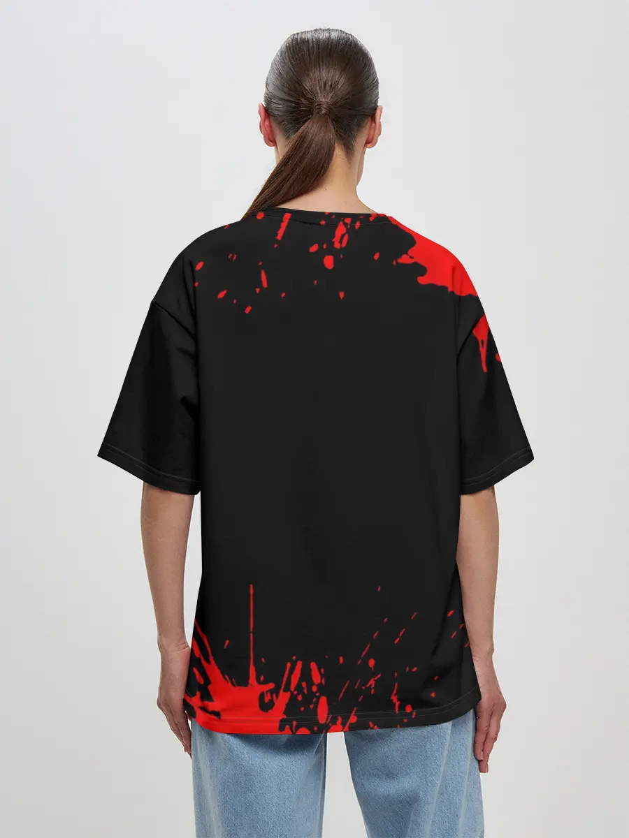 Женская футболка оверсайз / MONOKUMA Despair