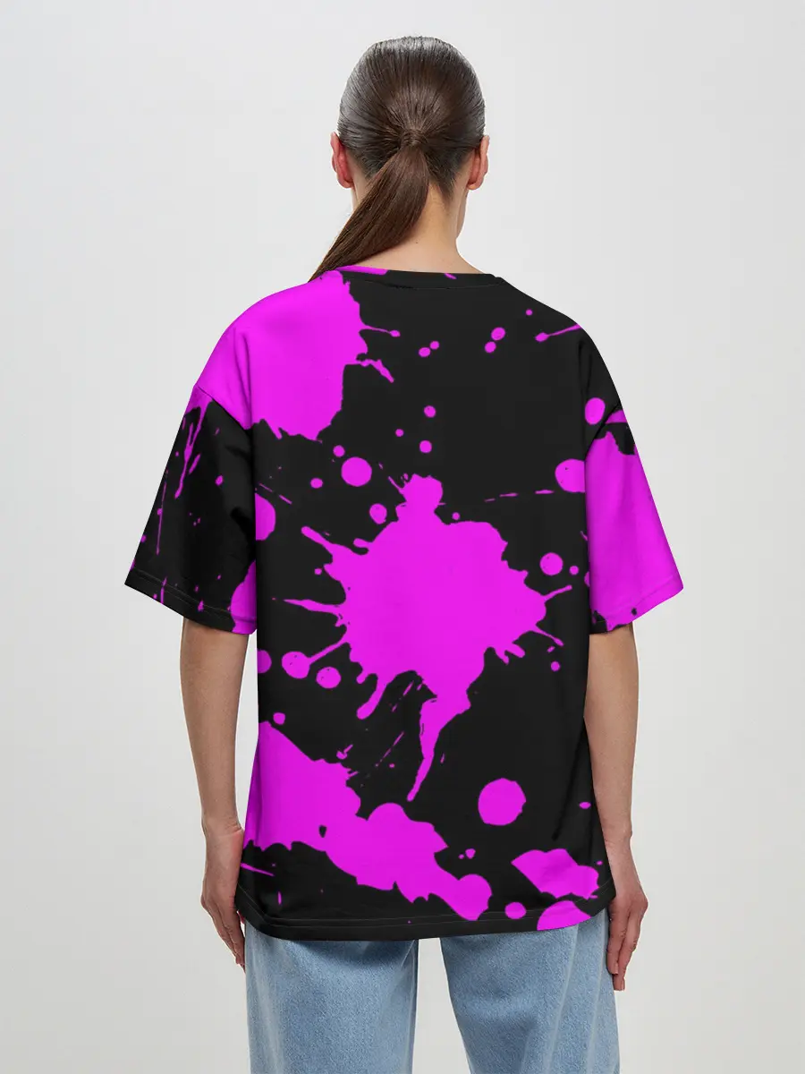 Женская футболка оверсайз / MONOKUMA Puhuhuhu