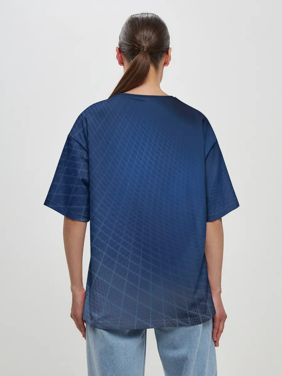 Женская футболка оверсайз / Сеть