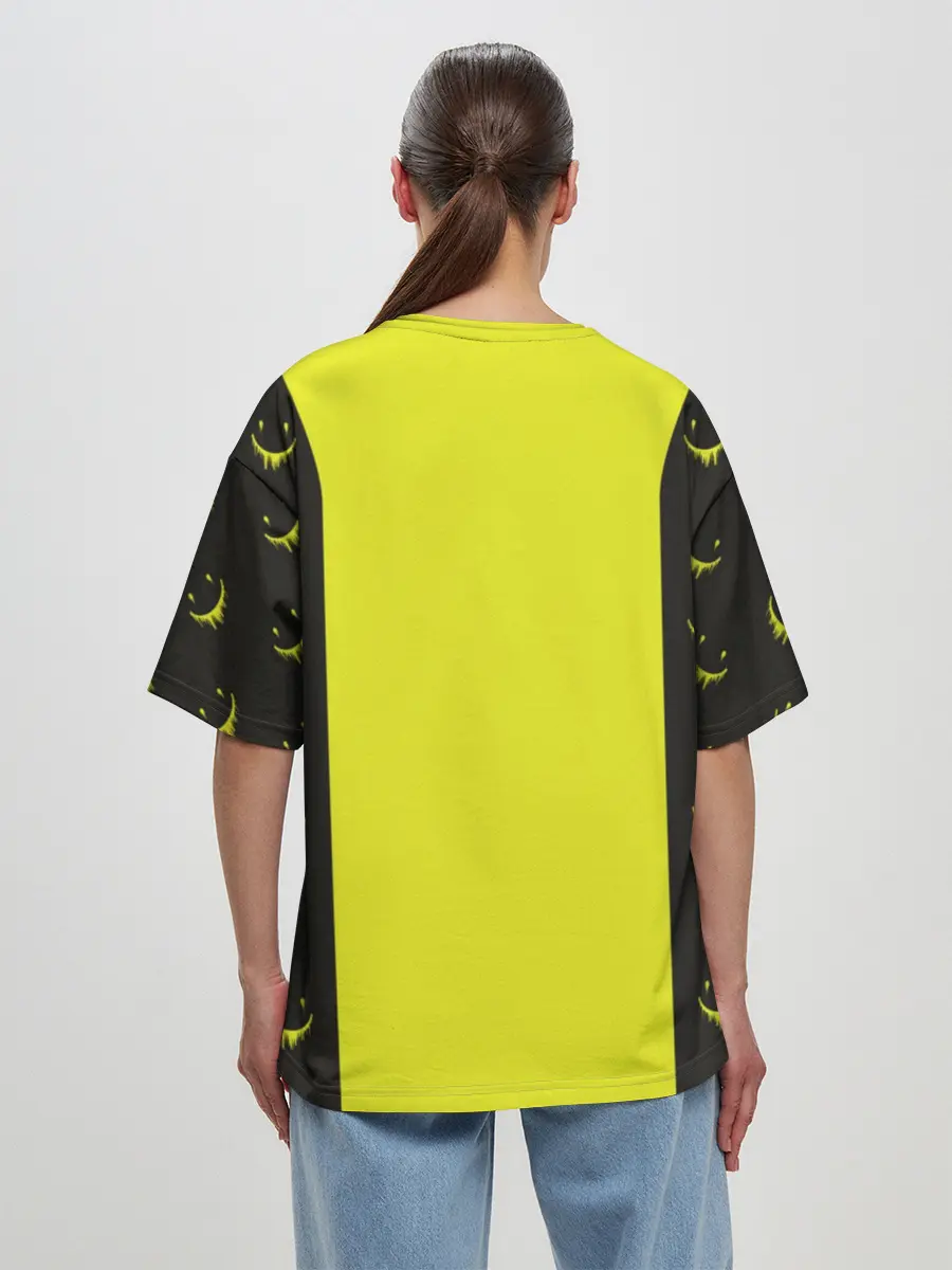 Женская футболка оверсайз / Смайлик