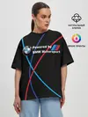 Женская футболка оверсайз / Powered by BMW M