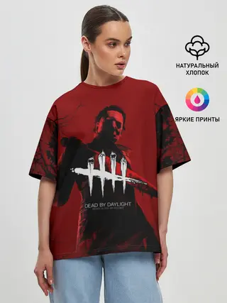Женская футболка оверсайз / Dead by Daylight