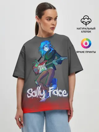 Женская футболка оверсайз / Sally Face