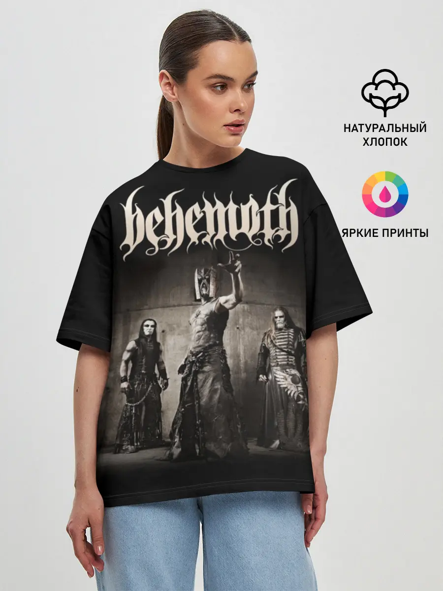 Женская футболка оверсайз / Behemoth