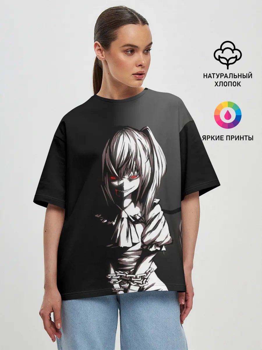 Женская футболка оверсайз / Touhou - Flandre Scarlet