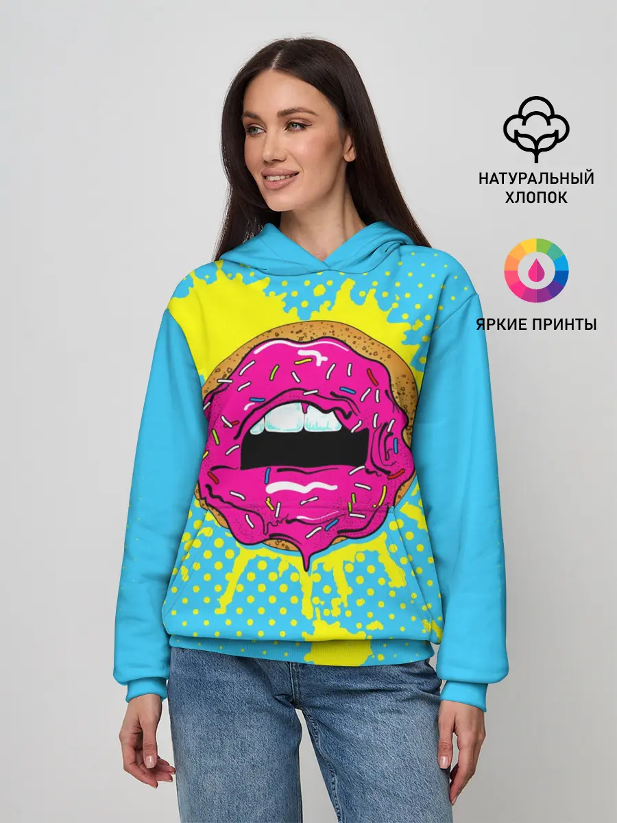 Женское худи / Donut lips