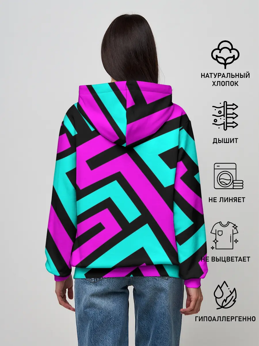 Женское худи / Abstract Background 4