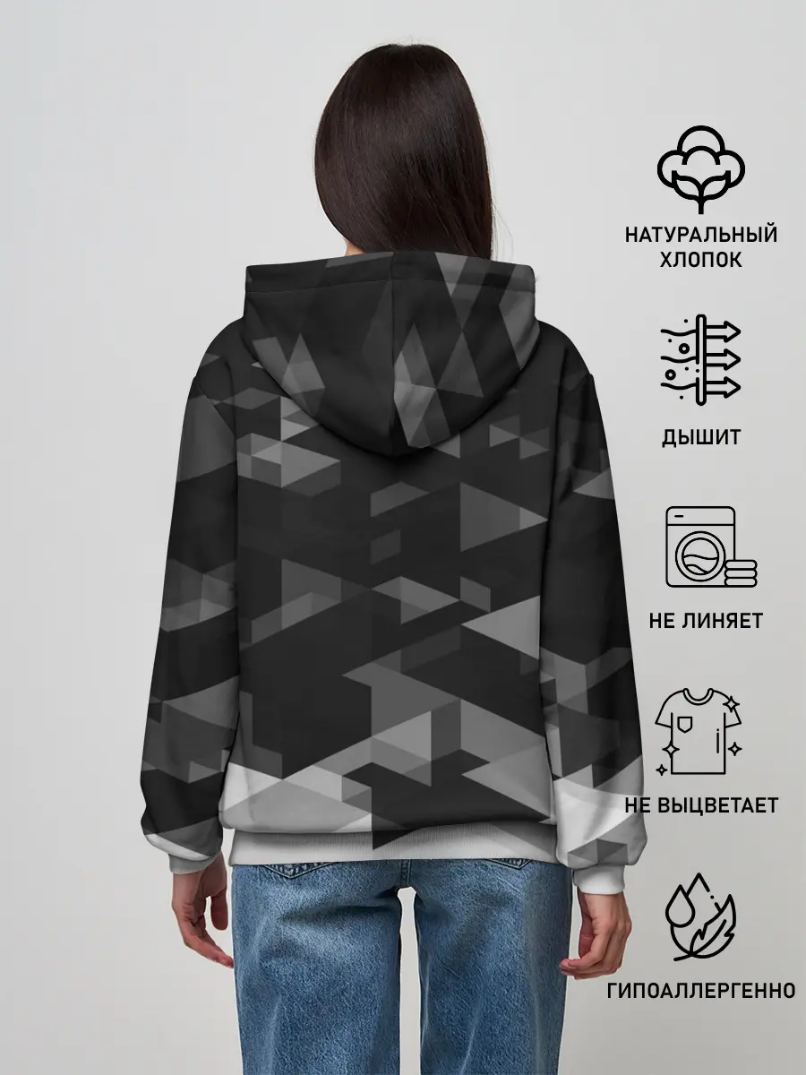 Женское худи / Mitsubishi sport geometry