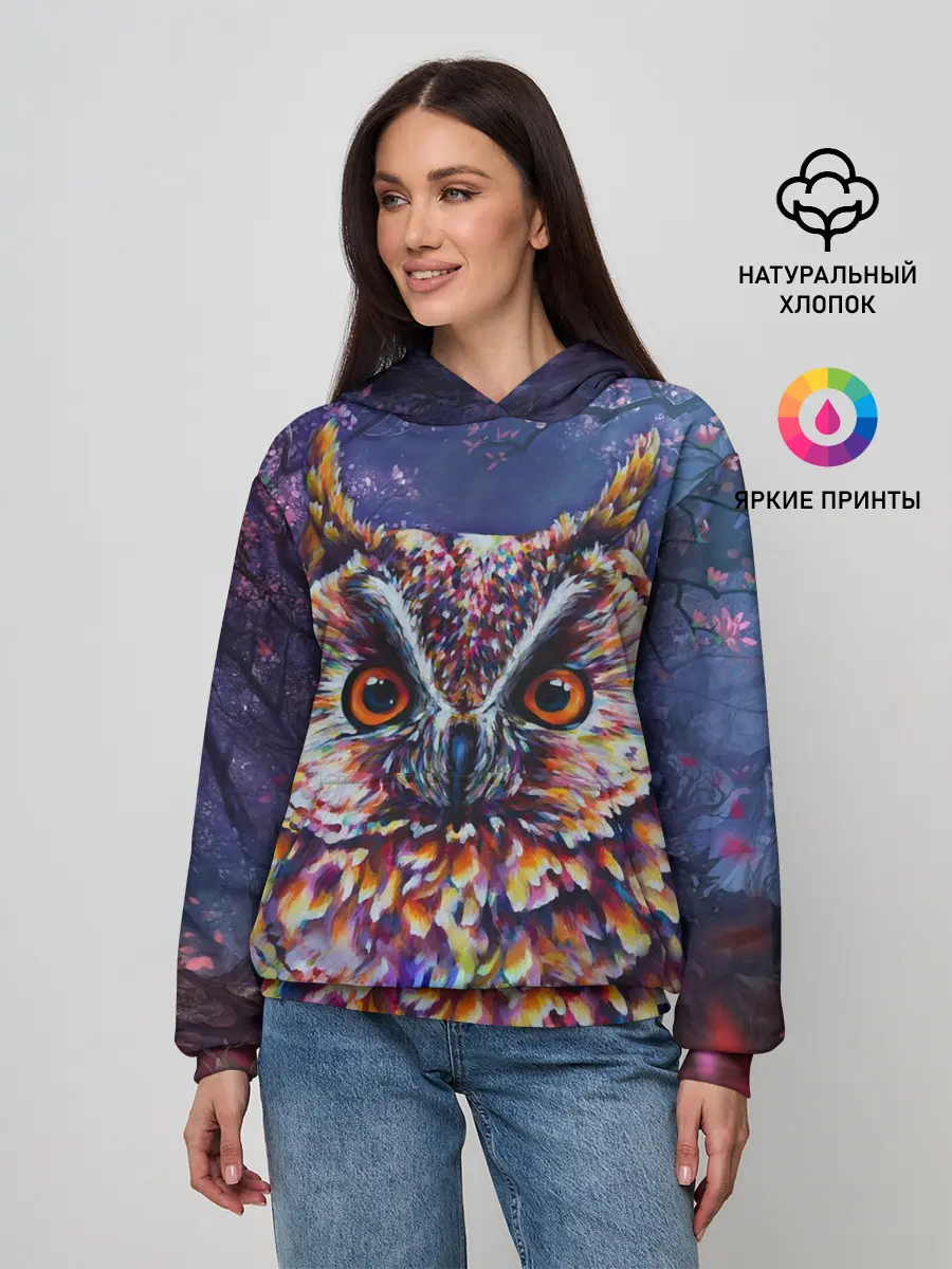 Женское худи / Сова