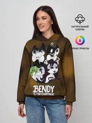 Женское худи / Bendy and the ink machine