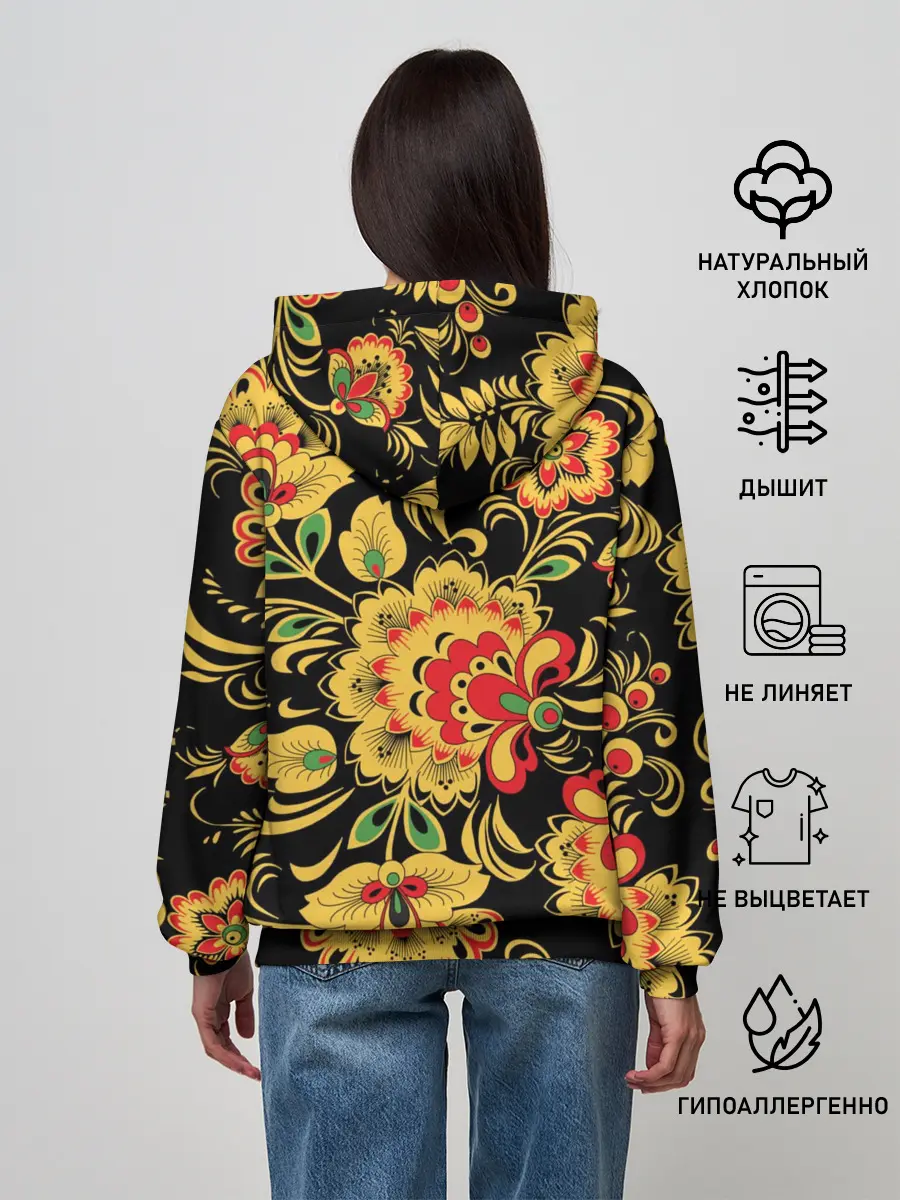 Женское худи / Хохлома