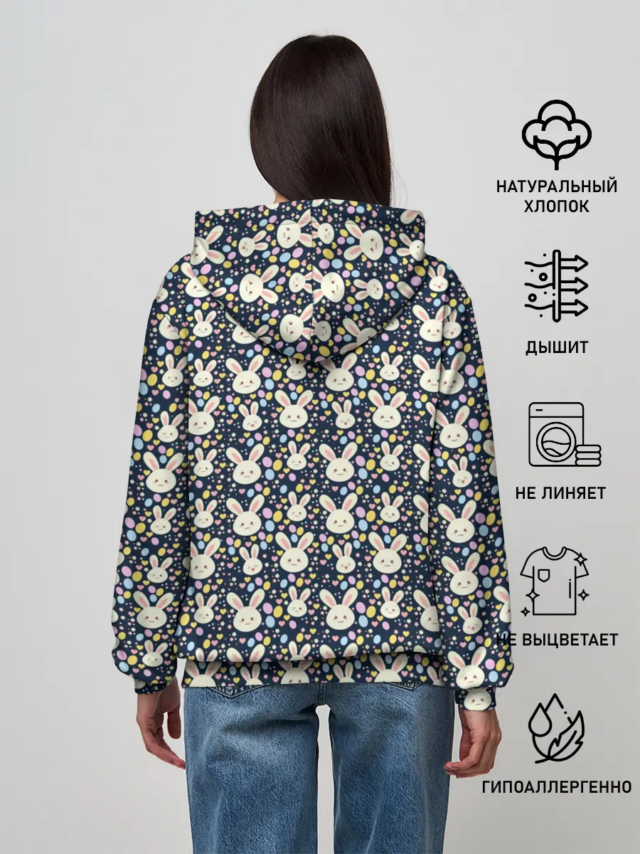 Женское худи / Зайцы