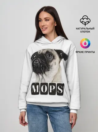 Женское худи / Мопс