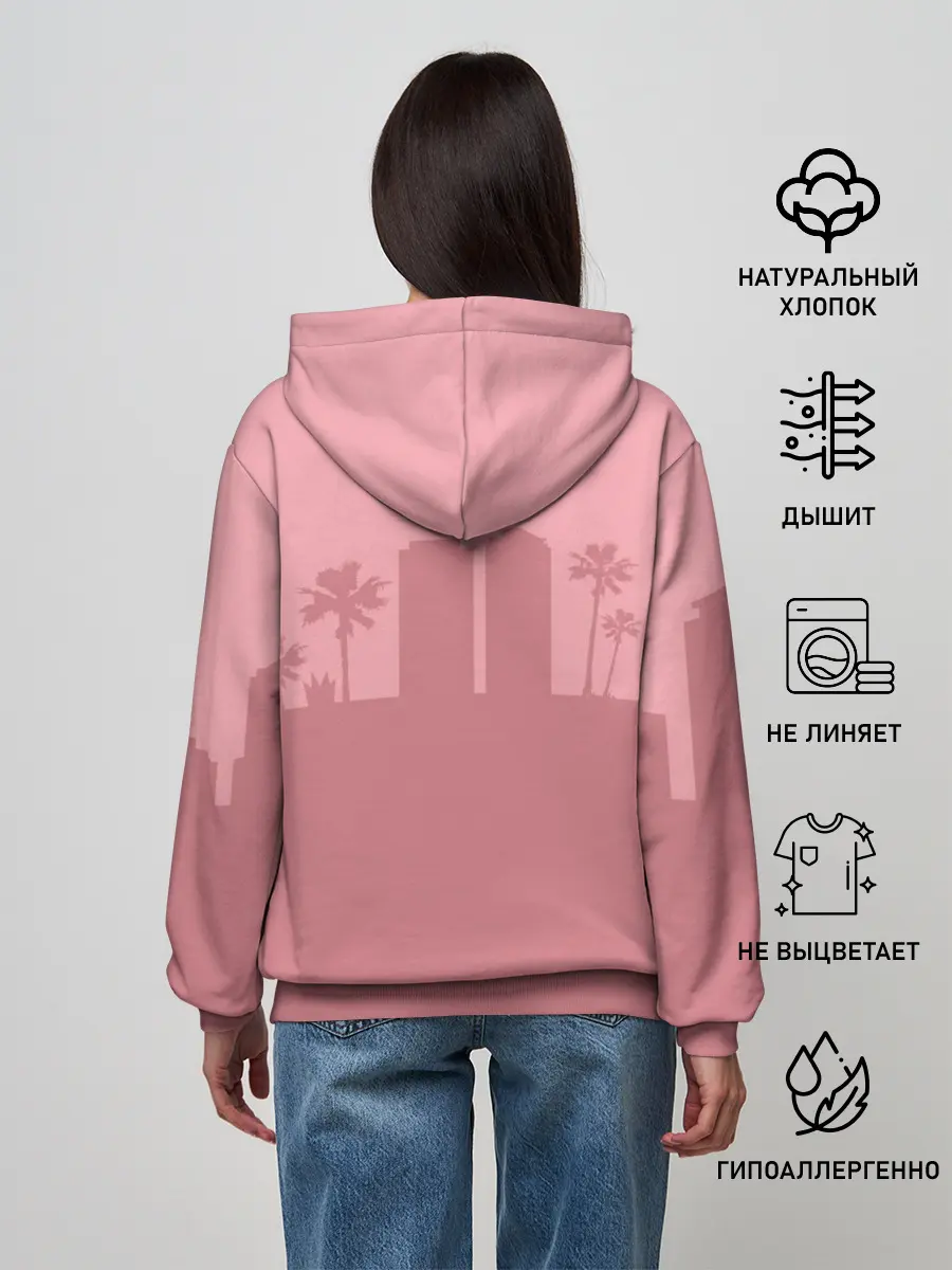 Женское худи / GTA VC - Девушка с мартини