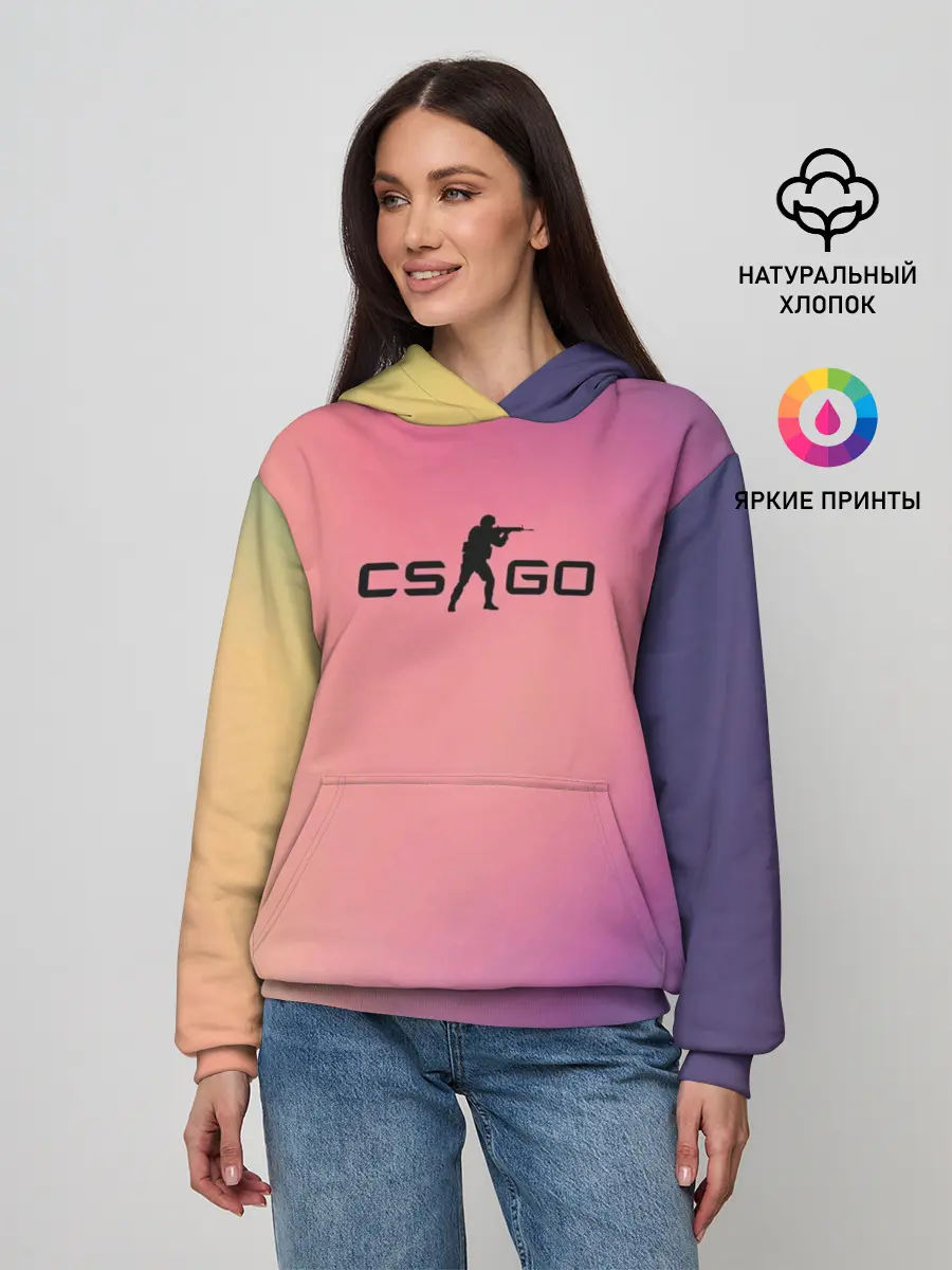 Женское худи / CsGo Градиент