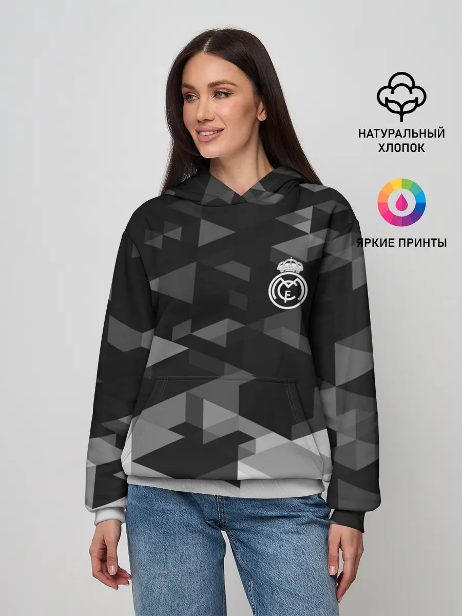 Женское худи / Real Madrid Geometry Sport