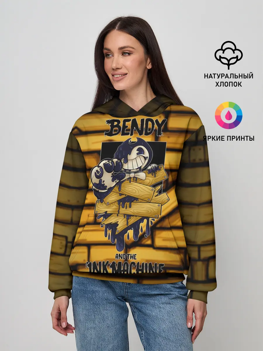 Женское худи / Bendy and the ink machine