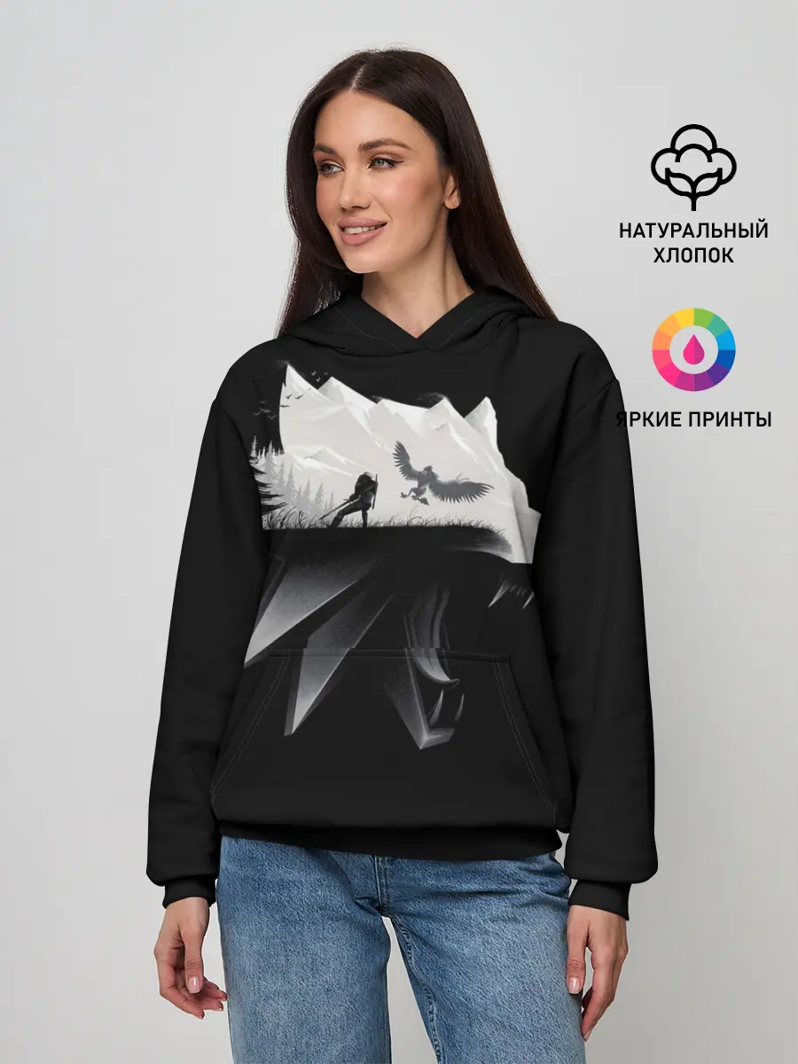 Женское худи / Волк