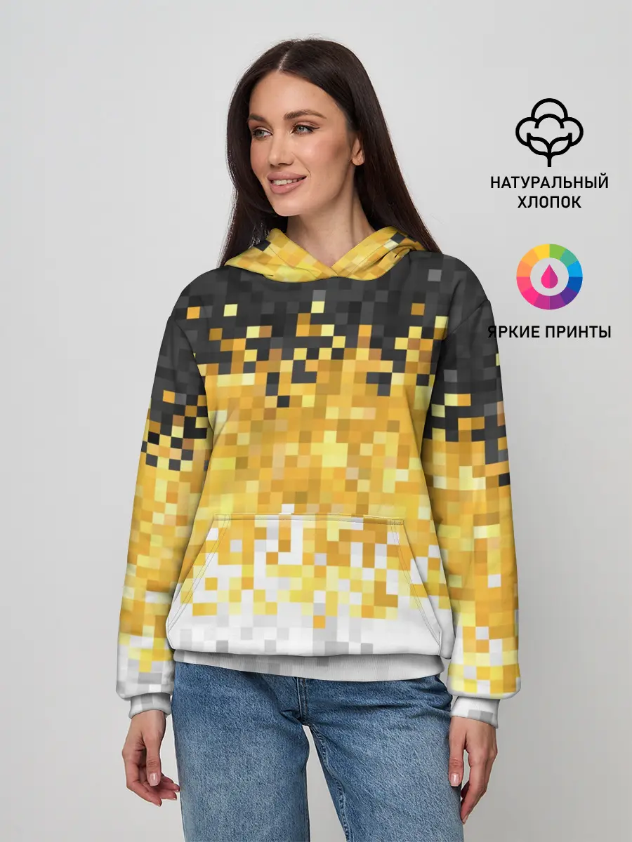 Женское худи / 1858 Имперский флаг пикселами