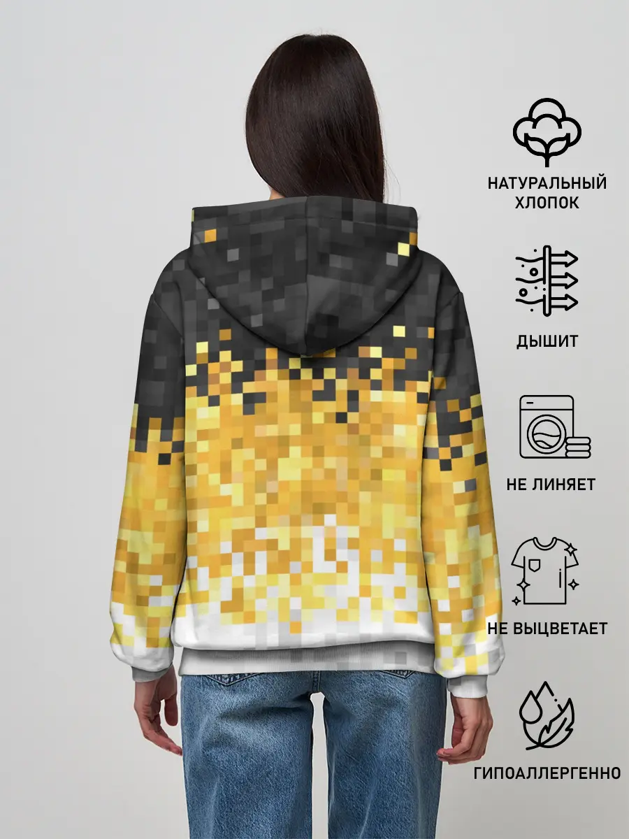 Женское худи / 1858 Имперский флаг пикселами