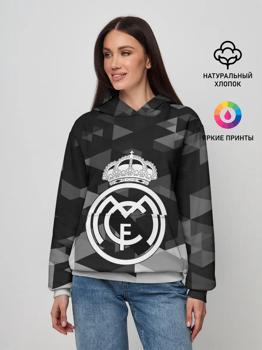 Женское худи / FC Real Madrid sport geometry