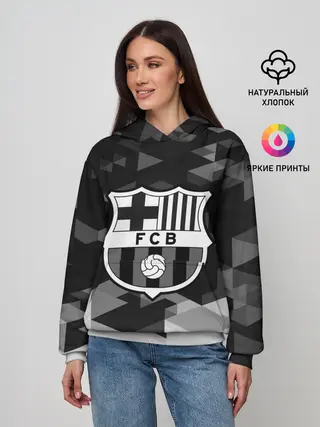 Женское худи / FC Barcelona sport geometry