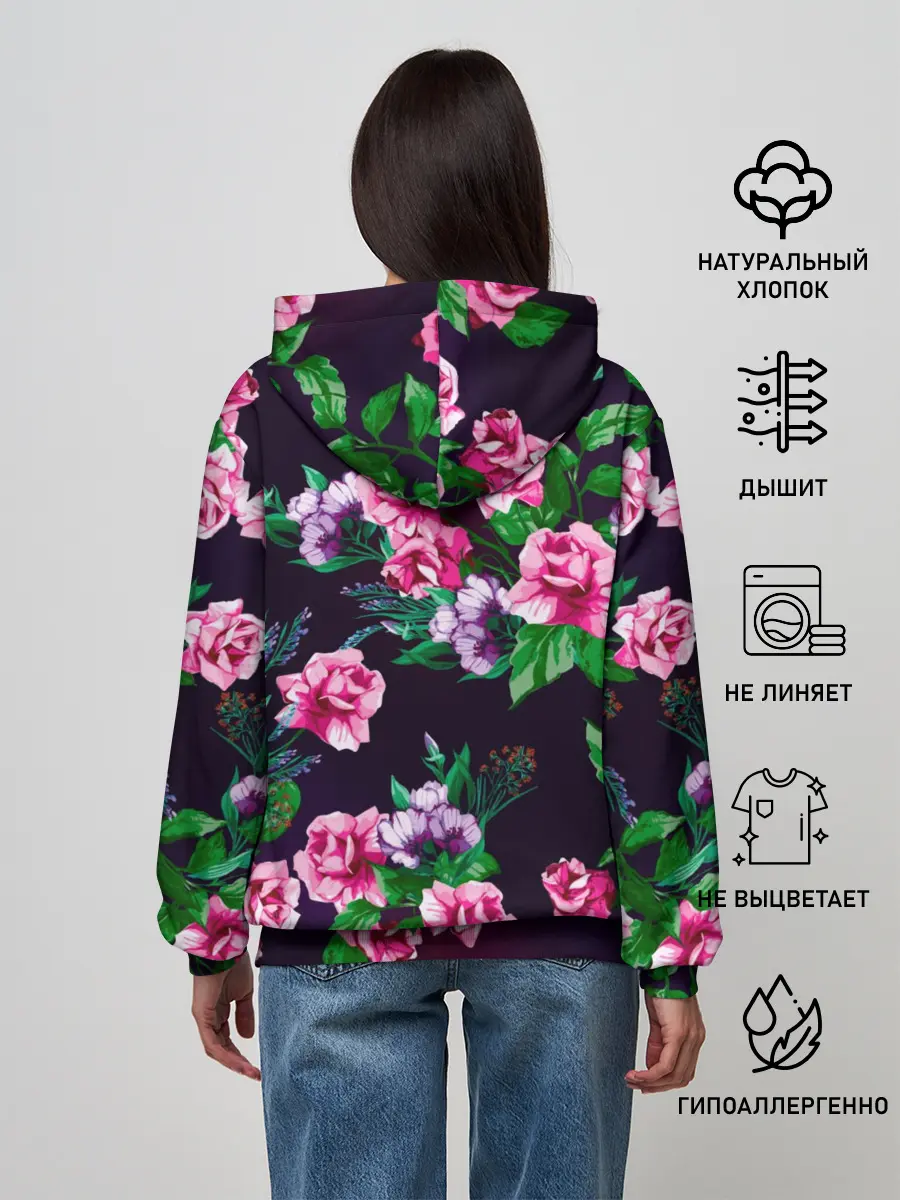 Женское худи / Розы