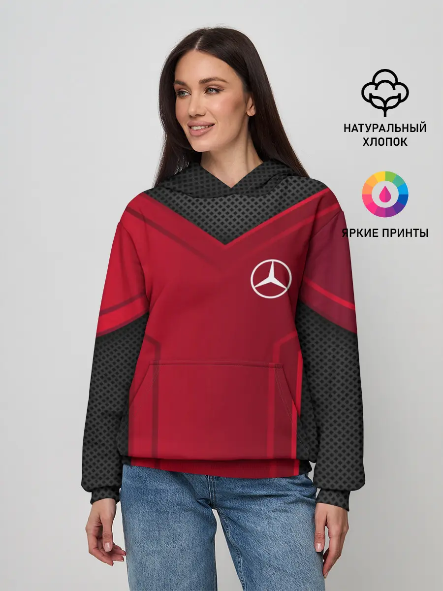 Женское худи / mercedes-benz sport
