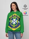 Женское худи / Сборная Бразилии флаг