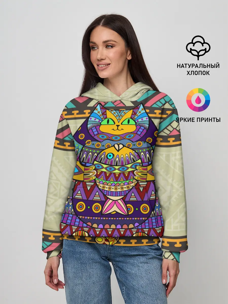 Женское худи / Кот 3