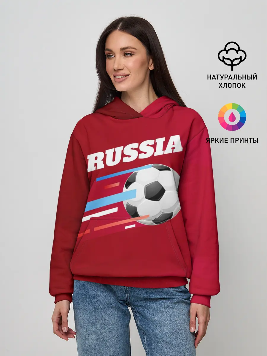 Женское худи / Футбол Россия