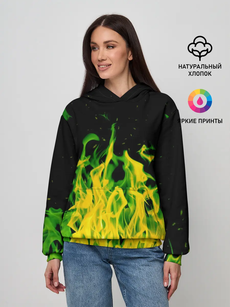 Женское худи / Дикий огонь