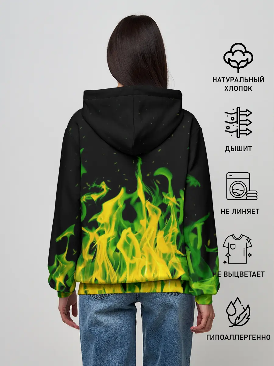 Женское худи / Дикий огонь